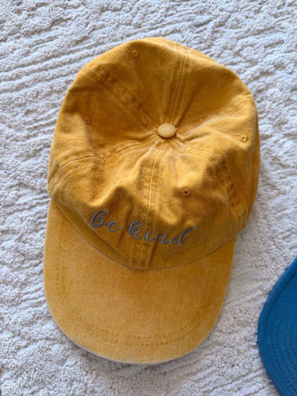Be Kind Embroidered Yellow Hat